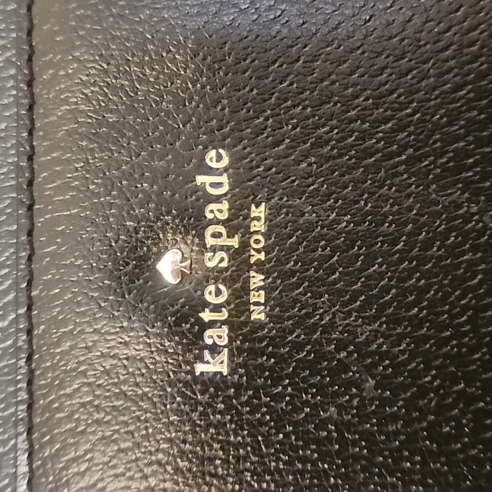Kate Spade Grand Street Sadie Black Large Leather Tote 13" L X 13" W - Picture 2 of 13